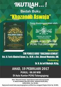 Bedah Buku Khazanah Aswaja, 19 Februari 2017 di PCNU Kab. Tulungangung